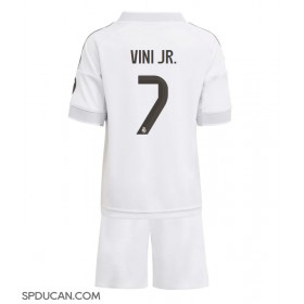 Dječji Nogometni Dres Real Madrid Vinicius Junior #7 Domaci 2025-26 Kratak Rukav (+ Kratke hlače)